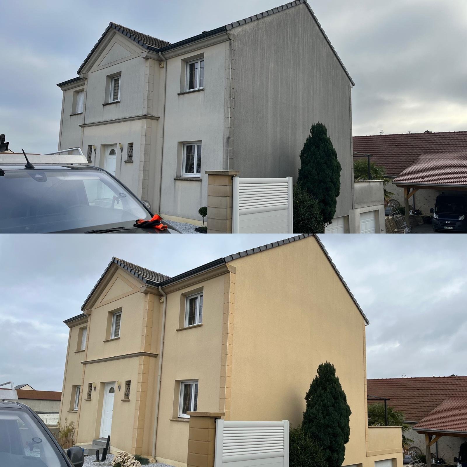 Travaux de façade de maison